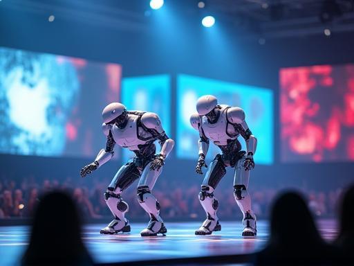 A live robotics demonstration captivating an audience at the NipponFutureTech EXPO pavilion